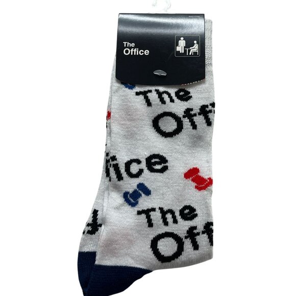 The Office Graphic Crew Socks Mens Size 6-12 Funny Novelty TV Show Gift - Picture 1 of 3